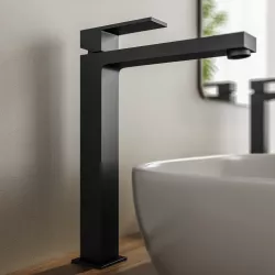 Miscelatore lavabo alto in ottone nero - Tiamat