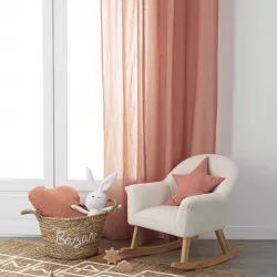 Tenda semi filtrante 140x250h cm in cotone terracotta - Oceania Kids