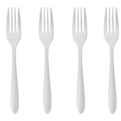 Set 4 forchette in acciaio inox cromo