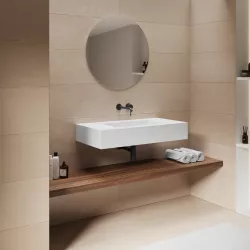 Lavabo 90X46 cm bianco opaco - Agua