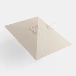 Telo di ricambio ecrù per ombrellone Lipari 4x3 m