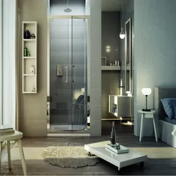 Nicchia doccia 100 cm apertura saloon in cristallo 6 mm trasparente 200 h cm - Athens