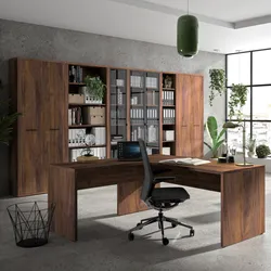 Scrivania angolare 138x160 cm in legno noce brera - Historic brown