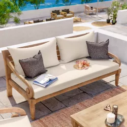 Divano in legno teak con cuscini - Belem