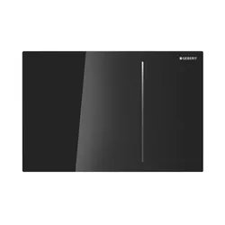 Placca di comando con doppio tasto per Sigma8 in vetro nero -  Geberit - Sigma70 square