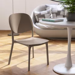 Sedia impilabile in polipropilene cacao - Qalis