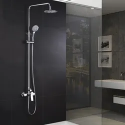 Colonna doccia 133 h cm in acciaio inox cromato - Habu