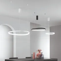 Lampada sospesa 85x150 cm in alluminio bianco