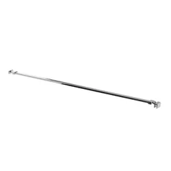 Braccio supporto con snodo 100 cm in acciaio per box doccia con vetro fino a 10 mm cromo