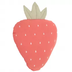 Cuscino in cotone a forma di fragola rosa - Kids