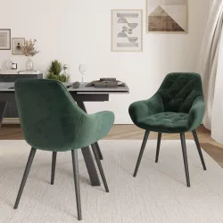 Set 2 poltroncine imbottite Challenge verde ▷ in offerta su Garnero  Arredamenti