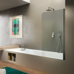 Parete sopravasca 75 cm girevole altezza 140h cm in cristallo trasparente anticalcare - Tempo Evo