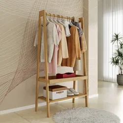 Appendibiti per bambini in legno naturale con 2 ripiani - Lollipop