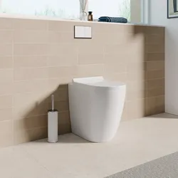 Vaso filomuro H 50 cm in ceramica bianco lucido con sedile - Volga Sky
