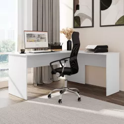 559 Scrivania Bianca 160 cm con passacavi Artexport Flex con Modesty Panel  367.82 - Arredi e Lavagne - LoveOffice®