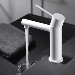 Miscelatore lavabo bianco opaco - Plaka Stick