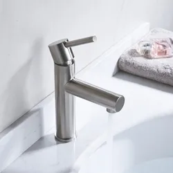 Miscelatore lavabo in acciaio inox cromato - Gum
