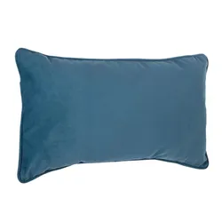 Cuscino 30x50 cm sfoderabile in tessuto petrolio - Wynter