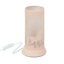 Lampada d'appoggio 21h cm in metallo rosa con unicorno - Kids