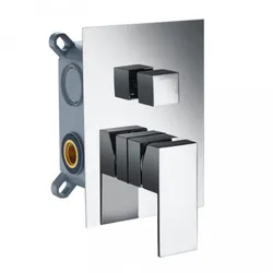 Miscelatore ad incasso cromato a 2 vie