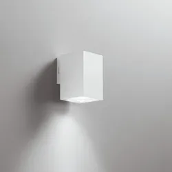 Applique LED 9,9x7,8 cm in policarbonato bianco con singola emissione