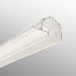 Profilo led 2 m a veletta in alluminio bianco