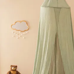 Specchio 40x37h cm a forma di nuvola in legno naturale - Kids