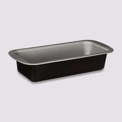 Tortiera 25 cm in metallo nero e cromo