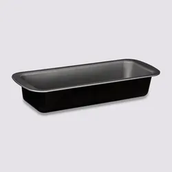 Tortiera 30 cm in metallo nero e cromo