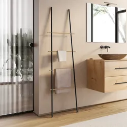 ODesign Portaoggetti Da Doccia A Soffione 3 Ripiani Regolabili – Anti Oscillazione, Nero, Alluminio - 4