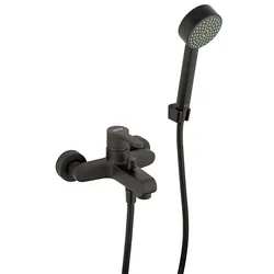 Miscelatore nero opaco per vasca con accessori arredo bagno Jacuzzi - Rubinetteria Flag