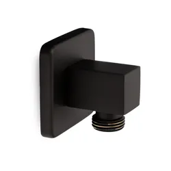 Presa acqua a parete quadro nero opaco - Acq+