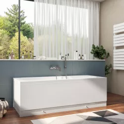 Vasca da bagno reversibile 160 x 70 cm in acrilico 3 lati - Zelta