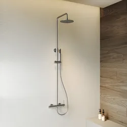 Colonna doccia in acciaio inox spazzolato - Oasis
