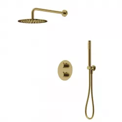 Set incasso in ottone oro spazzolato - Oasis