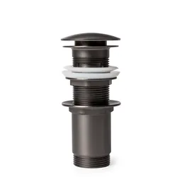 Piletta click-clack universale 11h cm in ottone nero spazzolato