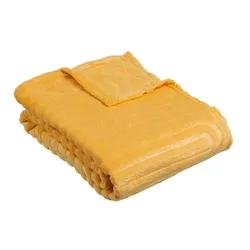 Coperta di flanella 130x160 cm ocra - Giotto