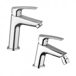 Set lavabo e bidet cromo Luce di Jacuzzi - Rubinetteria