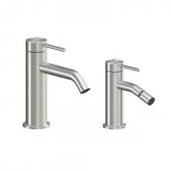 Set miscelatore lavabo e bidet acciaio inox 316L – Pure