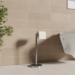 Piantana portarotolo in acciaio inox cromo - Bailey