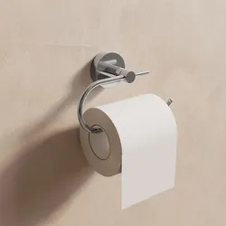 Portarotolo o portasalviette anello a muro in lega di zinco cromo - Bailey
