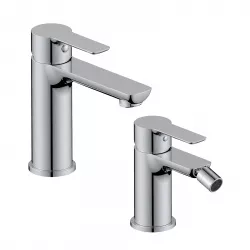 Set miscelatore lavabo e bidet cromo – Key