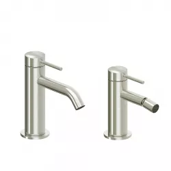 Set miscelatore lavabo e bidet spazzolato – Ran