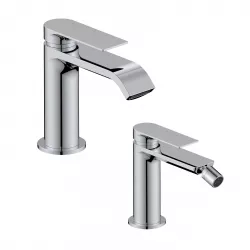 Set miscelatore lavabo e bidet cromo – Iota