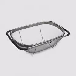 Scolapasta allungabile 54x11h cm in acciaio inox cromo