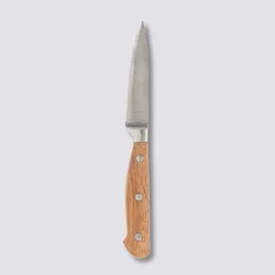 Coltello professionale spelucchino 21h cm in acciaio inox e legno di acacia naturale - Tytan