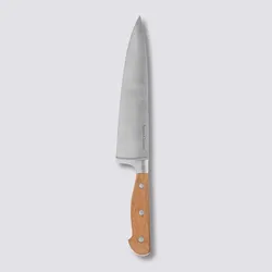 Coltello professionale 34h cm in acciaio inox e legno di acacia naturale - Tytan