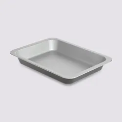 Tortiera 40x30 cm in metallo grigio