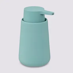 Dispenser per sapone in gres celeste - Noix