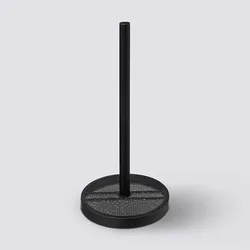 Portarotolo da cucina 16x33h cm in metallo nero